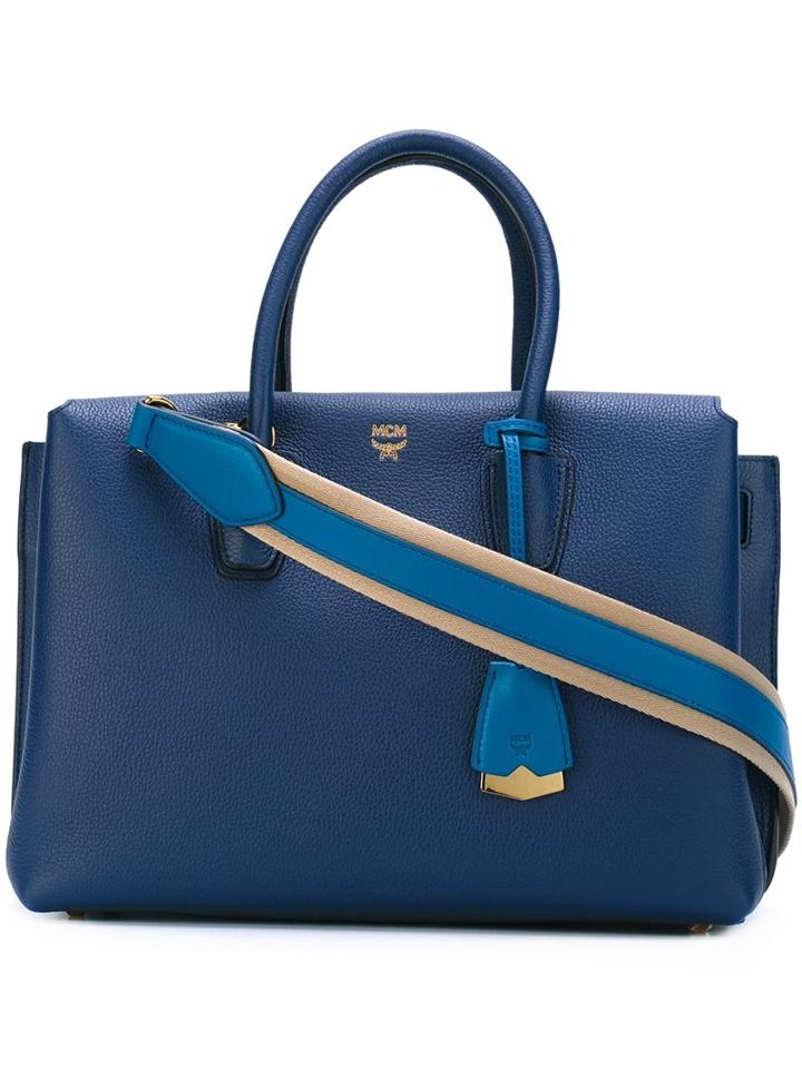 Mcm Classic Tote, Women's, Blue