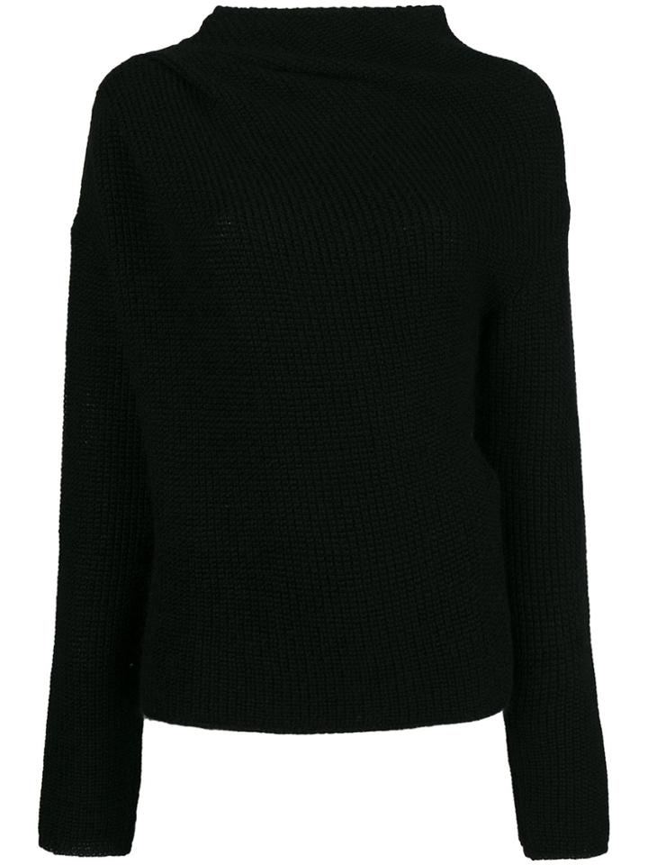 Giorgio Armani Chunky Knit Jumper - Black