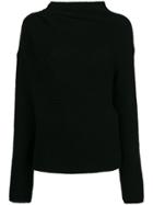 Giorgio Armani Chunky Knit Jumper - Black