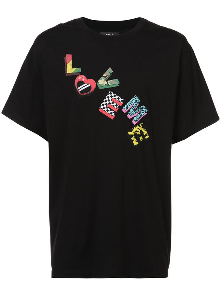 Amiri Love Me Printed T-shirt - Black