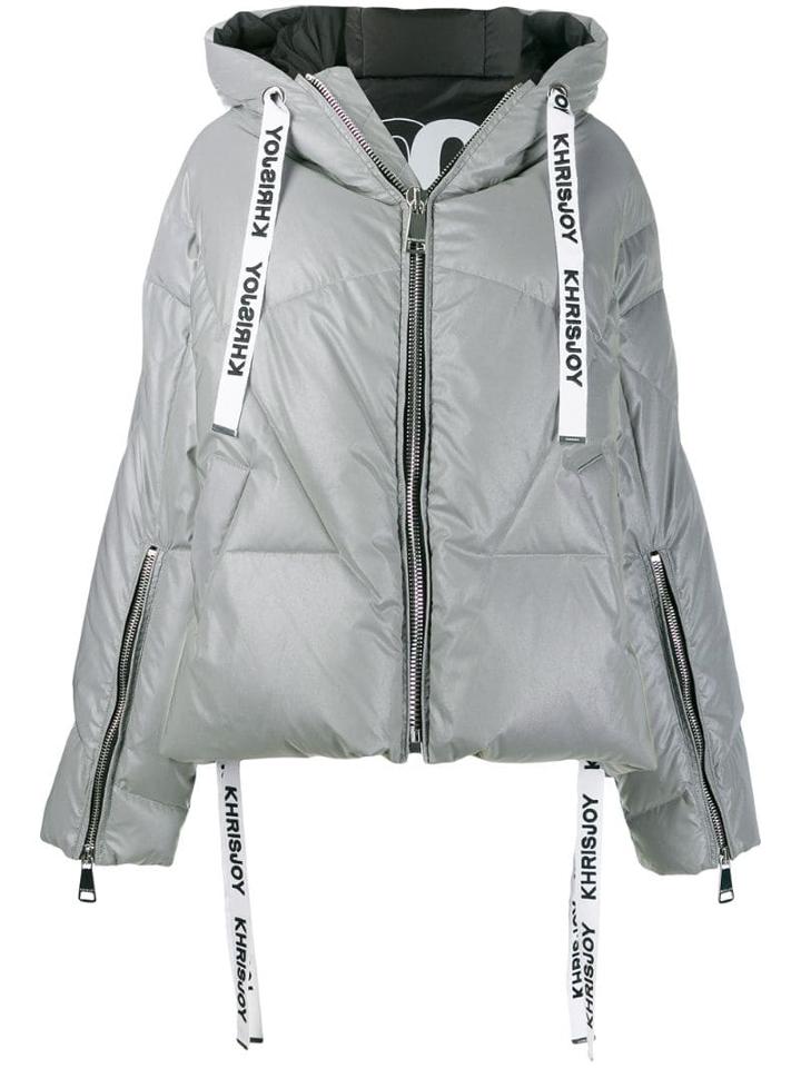 Khrisjoy Hooded Puffer Jacket - Grey