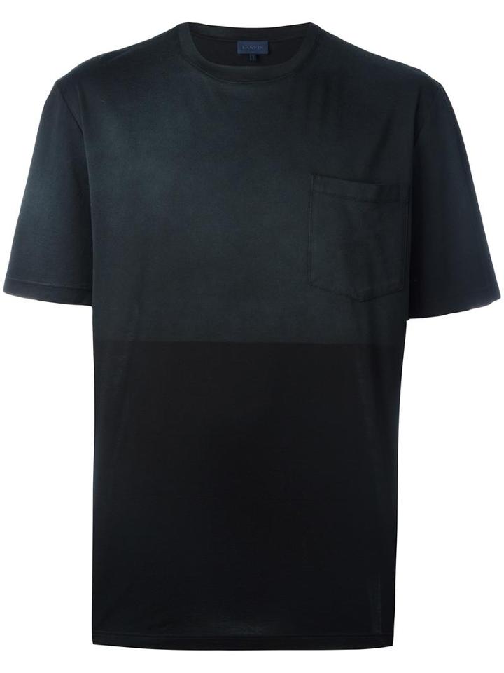 Lanvin Chest Pocket T-shirt, Men's, Size: Medium, Black, Cotton