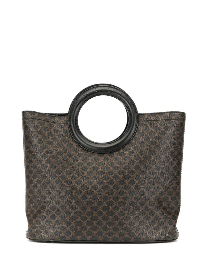 Céline Pre-owned Macadam Pattern Tote - Black