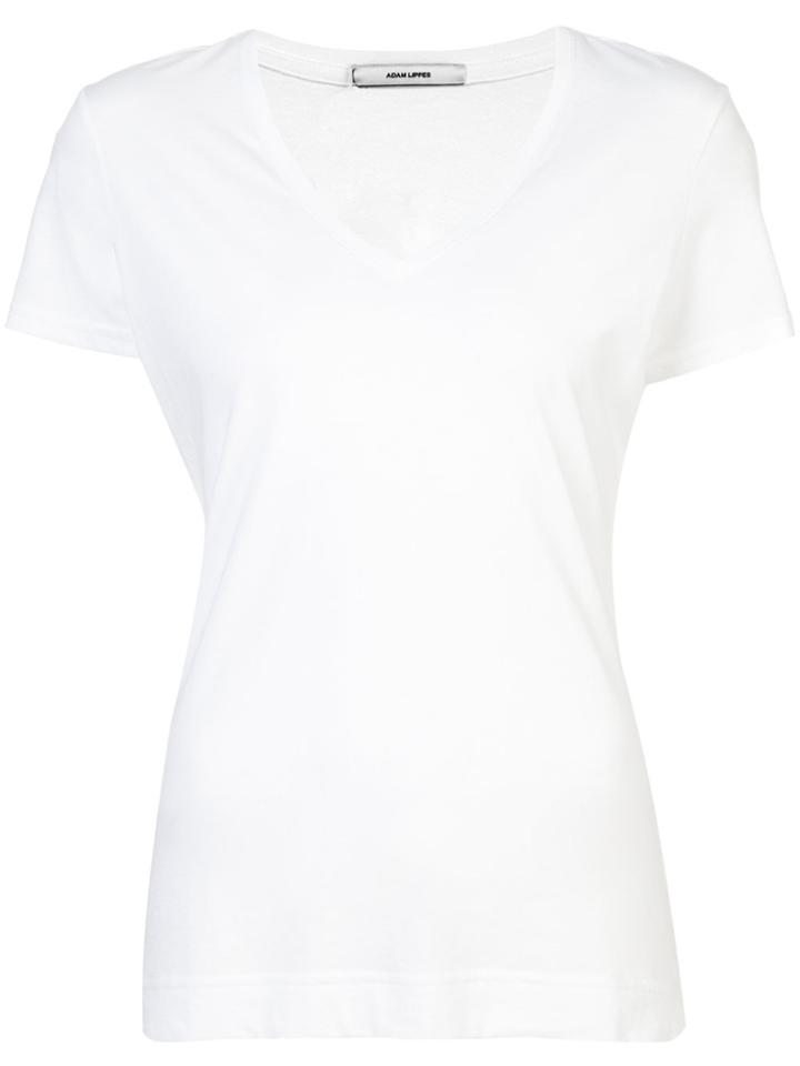 Adam Lippes V-neck T-shirt - White