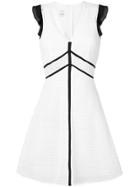 Pinko Embroidered Short Dress - White