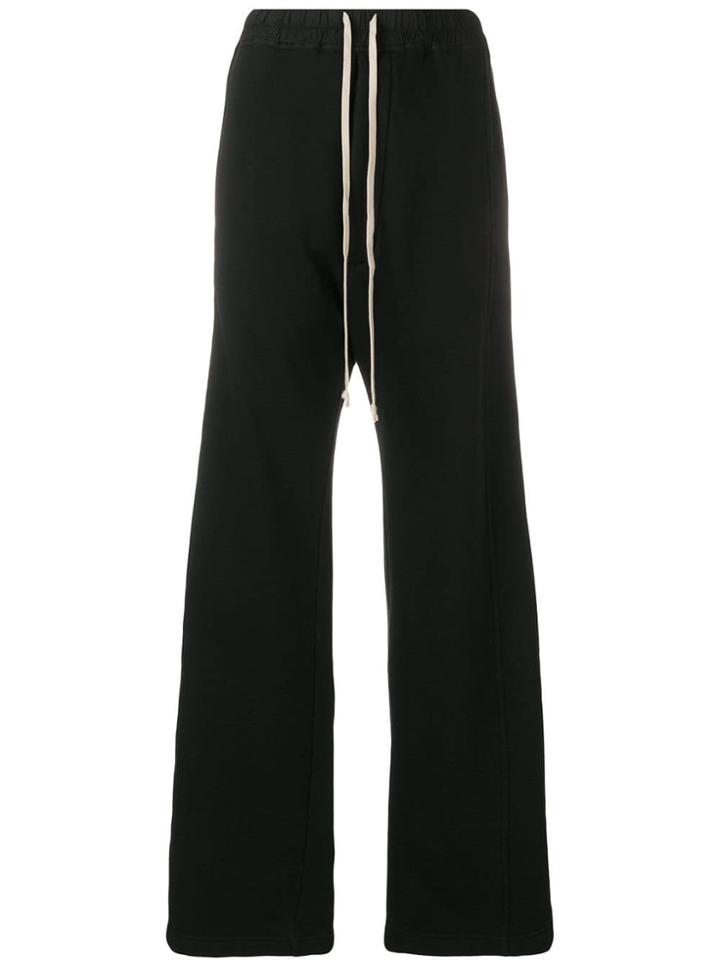 Rick Owens Drkshdw Popper Wide Leg Trousers - Black