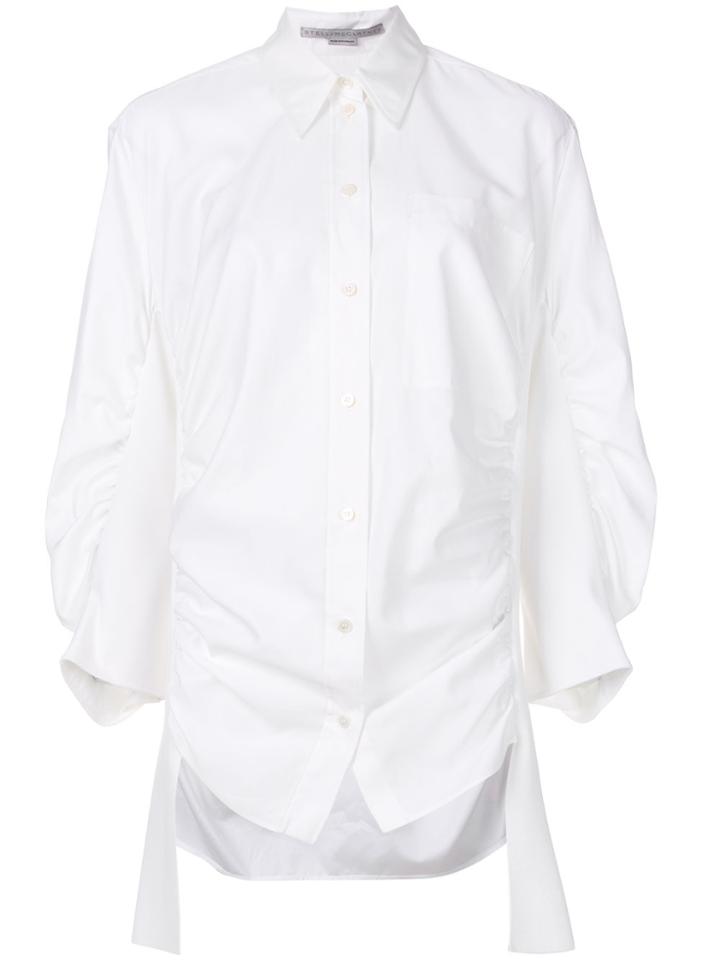 Stella Mccartney Ruched Sleeve Shirt - White