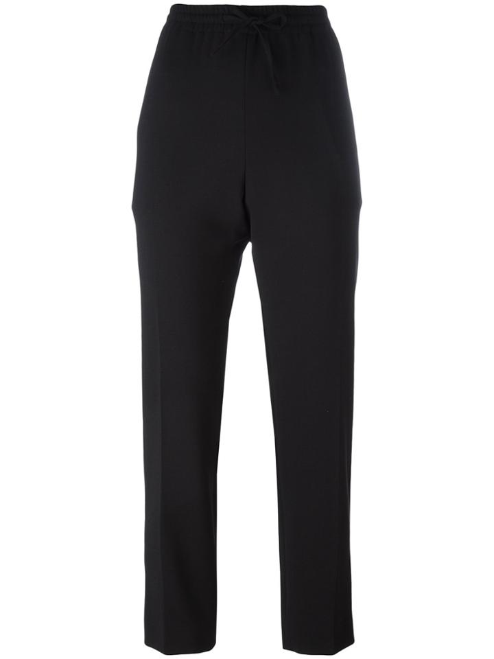 Joseph Tailored Drawstring Trousers - Black