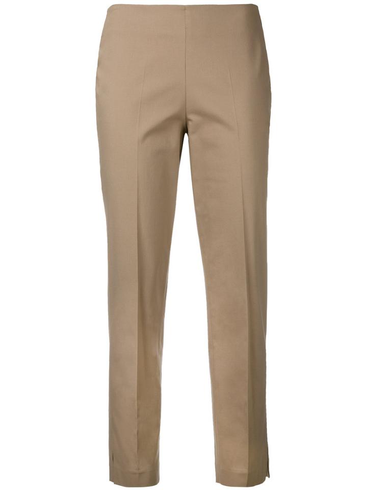Brunello Cucinelli Formal Trousers, Women's, Size: 48, Brown, Cotton/spandex/elastane