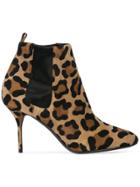 Pierre Hardy Leopard Printed Classic Boots - Brown