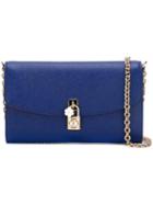 Dolce & Gabbana Dolce Clutch, Women's, Blue, Calf Leather