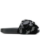Paco Rabanne Blossom Sandals - Black