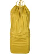 Alexandre Vauthier Off-shoulder Fitted Short Dress - Yellow