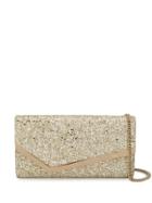 Jimmy Choo Emmie Glitter Clutch - Neutrals