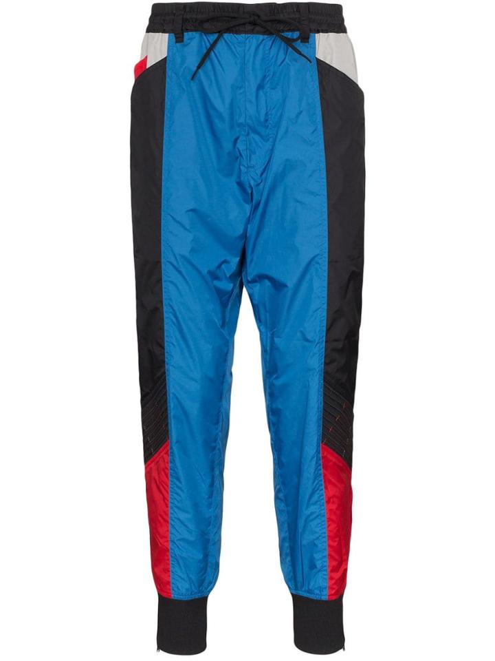 Y-3 Colourblock Tapered Track Pants - Black