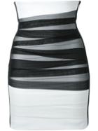 David Koma High Waisted Tulle Bandage Skirt, Women's, Size: 12, Black, Polyamide/lyocell