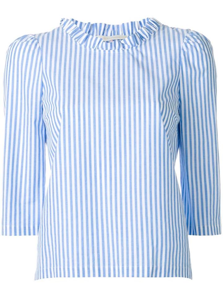 L'autre Chose Striped Blouse, Women's, Size: 38, Blue, Cotton
