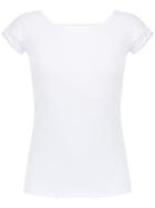 Track & Field Mesh Panelled Blouse - White