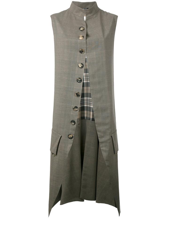 Maison Margiela - Open Front Military Jacket - Women - Cotton/virgin Wool - 40, Women's, Green, Cotton/virgin Wool
