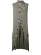 Maison Margiela - Open Front Military Jacket - Women - Cotton/virgin Wool - 40, Women's, Green, Cotton/virgin Wool
