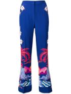 Etro All-over Print Trousers - Blue