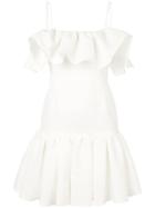 Msgm Ruffle Dress - White
