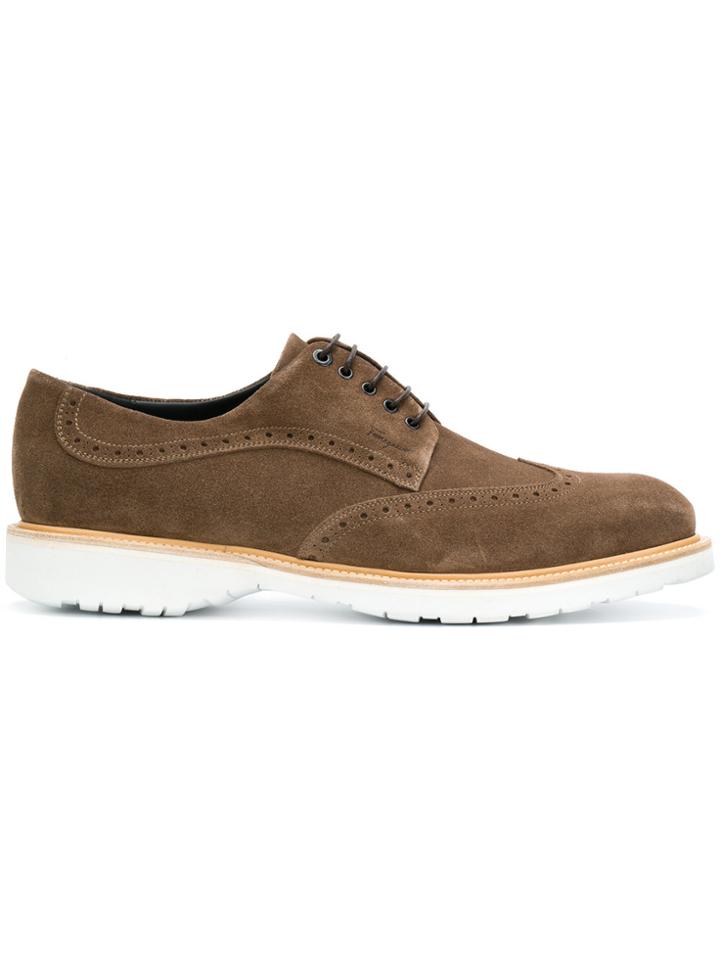 Salvatore Ferragamo Concorde Lace-up Sneakers - Brown