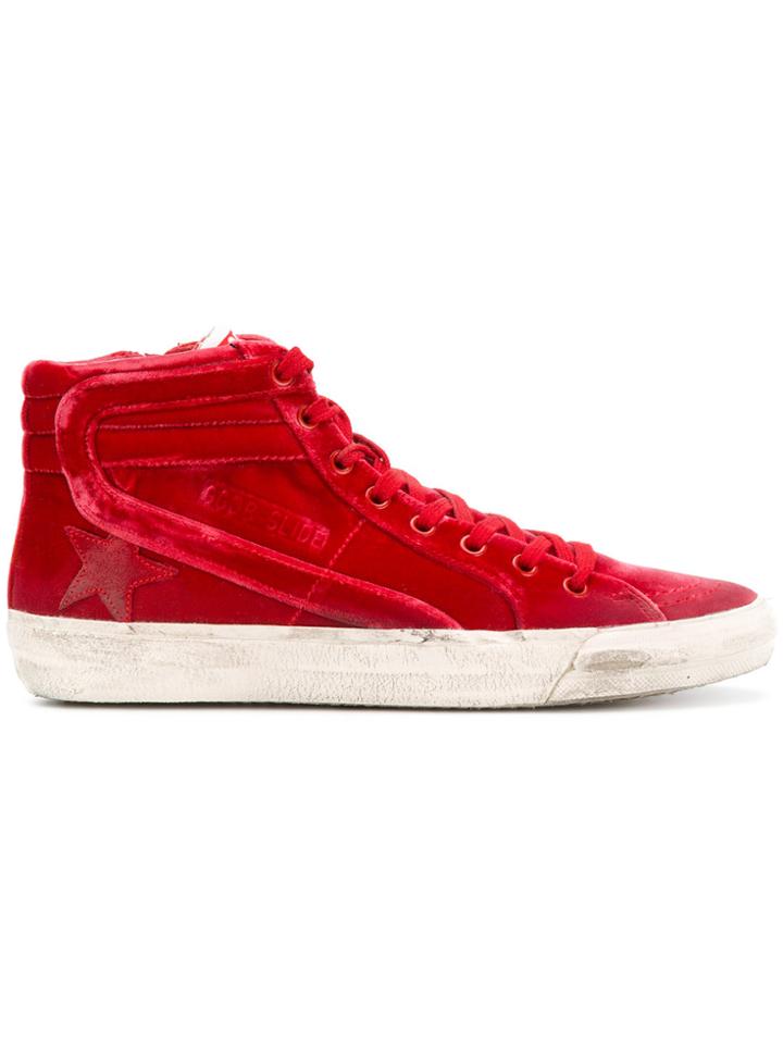 Golden Goose Deluxe Brand Slide Hi-top Sneakers - Red