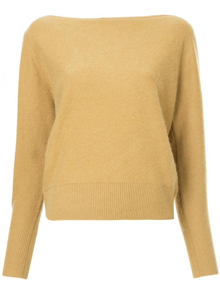 Vince Loose Fit Knit Sweater - Brown