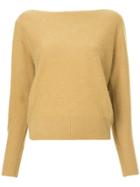 Vince Loose Fit Knit Sweater - Brown