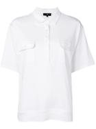 Fay Chest Pockets Polo Shirt - White
