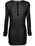 Ann Demeulemeester Button Placket Jumper - Black