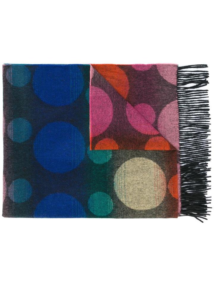 Ps By Paul Smith Dots Print Scarf, Men's, Lambs Wool