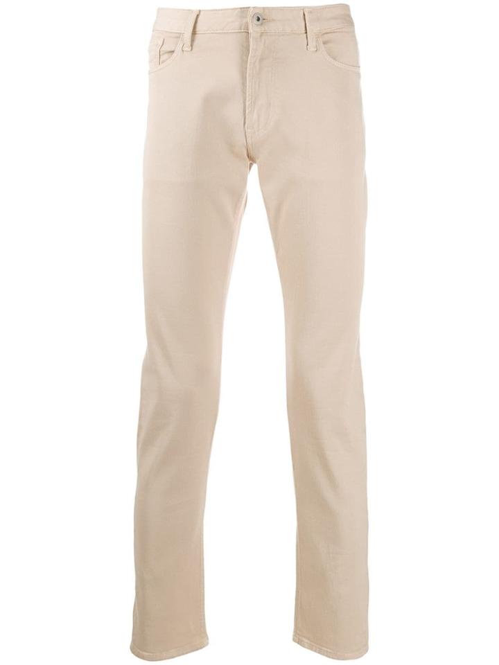 Emporio Armani Slim-fit Jeans - Neutrals