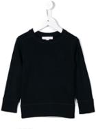 Burberry Kids Checked Elbow Patch Jumper, Boy's, Size: 12 Yrs, Blue