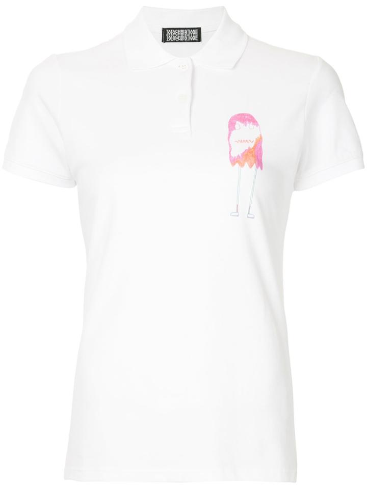 Tata Christiane Monster Polo Shirt - White