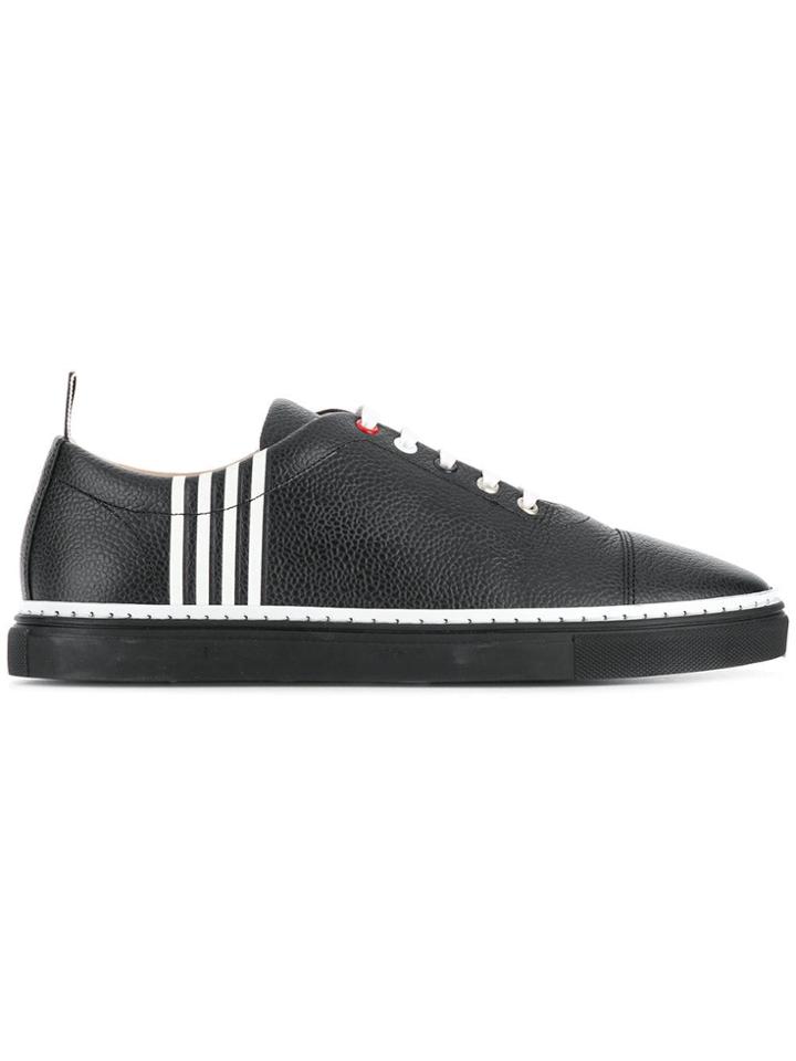 Thom Browne Contrast 4-bar Emboss Trainer - Black
