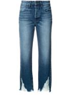 3x1 - Raw Hem Cropped Jeans - Women - Cotton - 25, Blue, Cotton