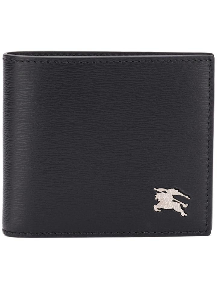 Burberry Logo Plaque Bifold Wallet - Black