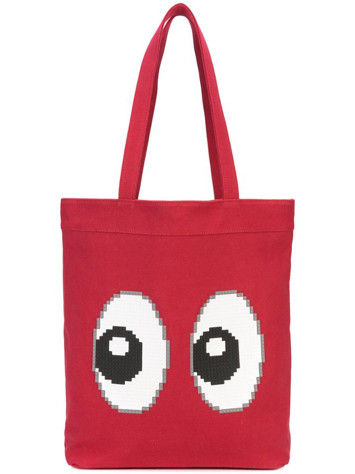 Mostly Heard Rarely Seen 8-bit All Eyes On Me Tote - Red