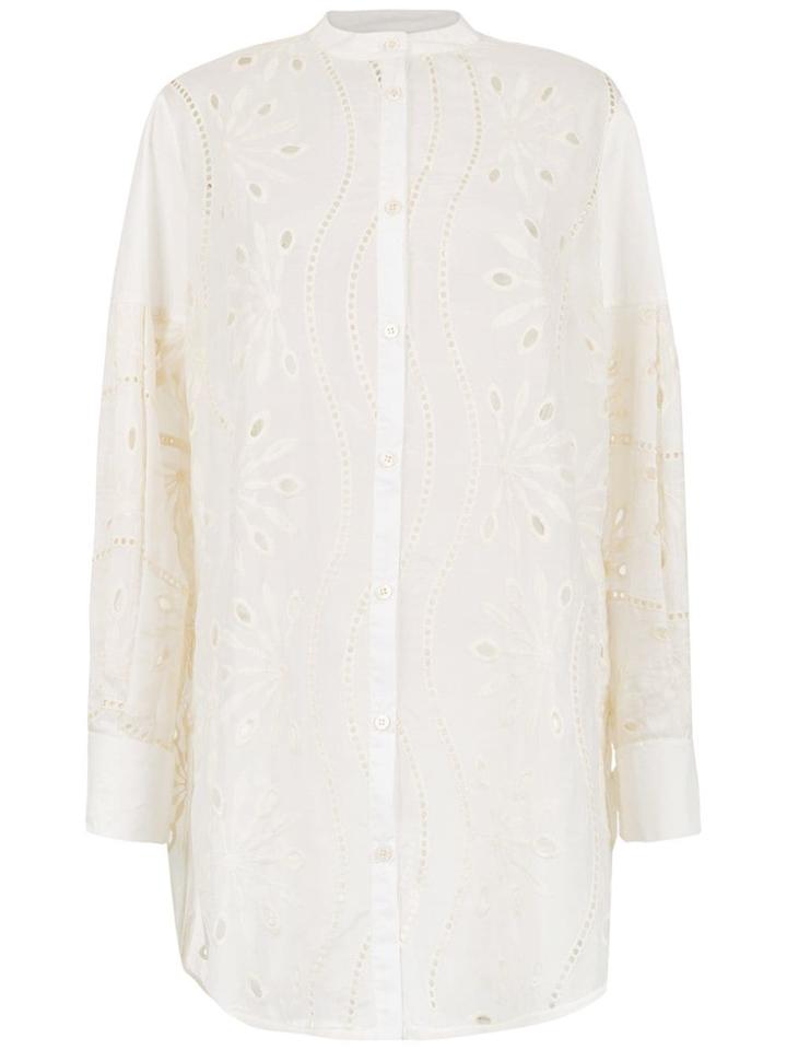 Alcaçuz Feroz Silk Shirt - White