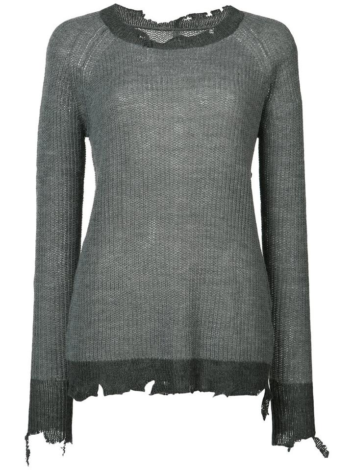 Rta - Cassandra Raglan Sweater - Women - Acrylic - S, Grey, Acrylic