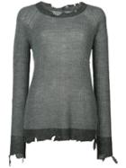 Rta - Cassandra Raglan Sweater - Women - Acrylic - S, Grey, Acrylic