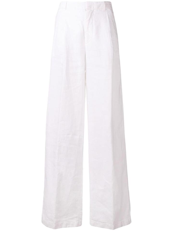 Aspesi Wide-leg Trousers - White