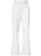 Proenza Schouler Cropped Flared Trousers - White