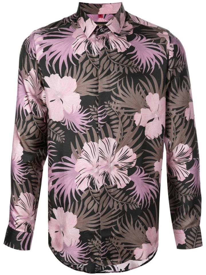 Lords And Fools Purple Silk Shirt