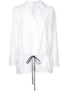 Peter Cohen Drawstring Waistband Shirt - White