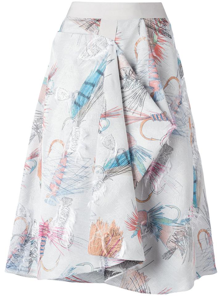 Chalayan Enveloped Skirt, Women's, Size: 40, Acetate/viscose/polyester