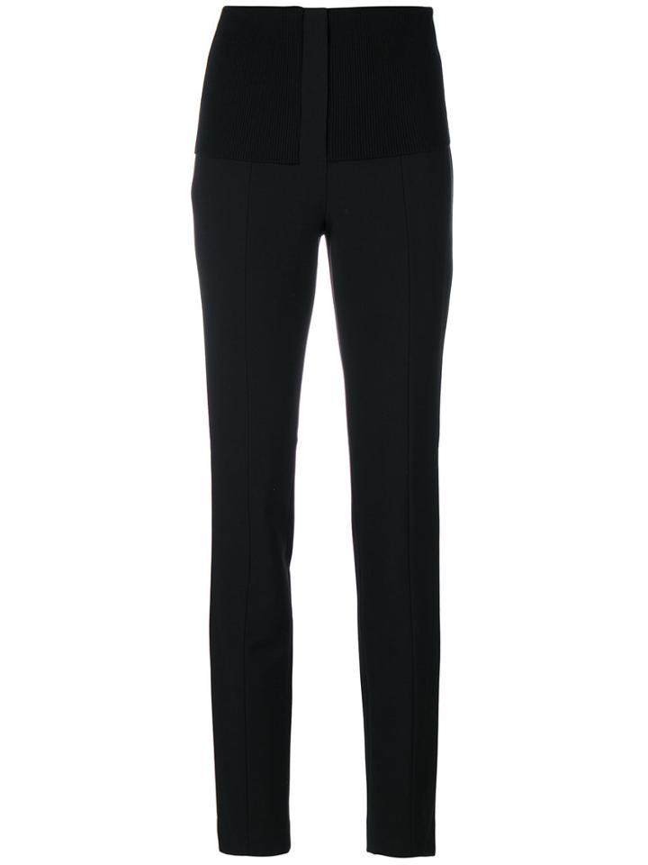 Tibi High Waisted Trousers - Black