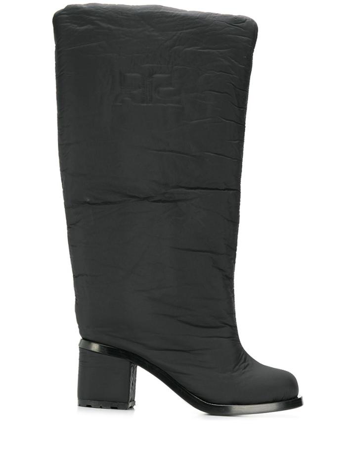 Courrèges Eyewear Wide Padded Boots - Black